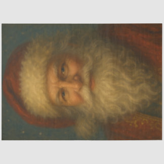 Old World Santa Classic Weihnachtsportrait Seidenpapier