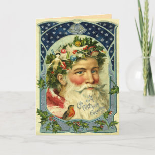 Old World Santa Claus Card Feiertagskarte