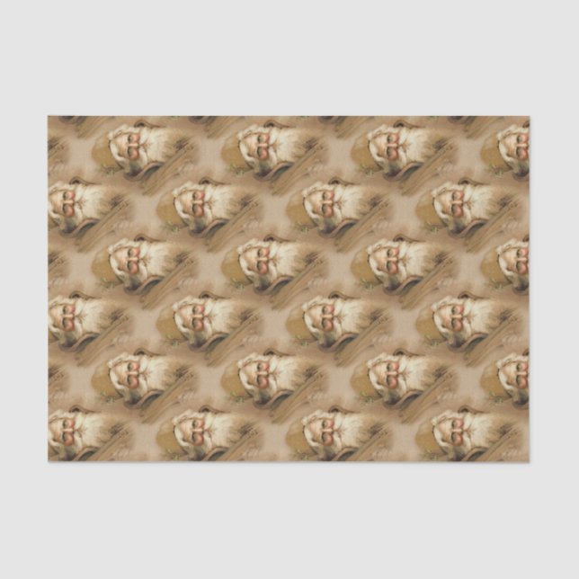 Old World Santa Claus - Gewebepapier Seidenpapier (Vorderseite)
