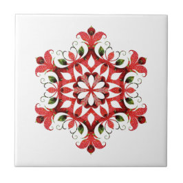 Old World Vintag Country Red Design Keramik Tile Fliese