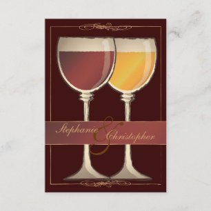 Old World Wineglass Weinberg RSVP Karte