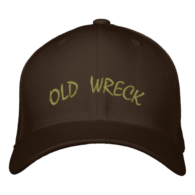 Old Wreck Hat Bestickte Kappe (Vorderseite)