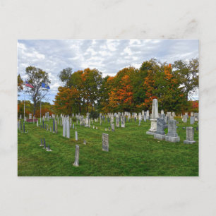 Old Yard Friedhof, Stowe, Vermont Postkarte
