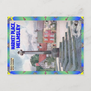 OLD YORKSHIRE - MARKTPLATZ - HELMSLEY POSTKARTE