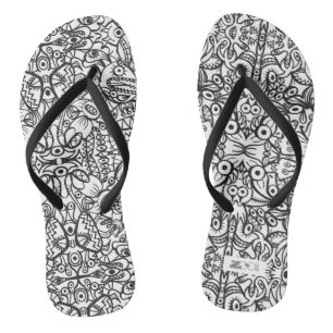 Olddoodle-Kunstkreaturen in einem verrückten Must Flip Flops