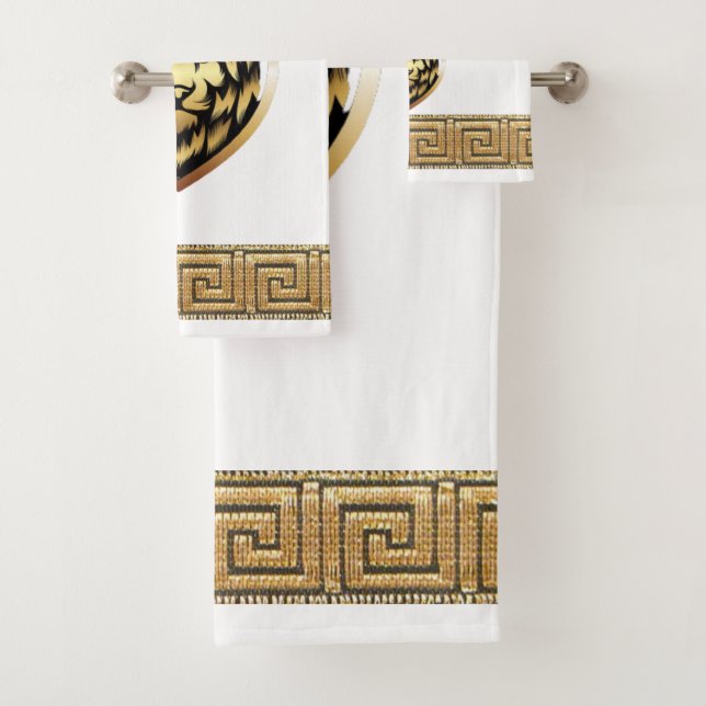 Olde English Royal Lion Designer Badhandtuch Set (Insitu)