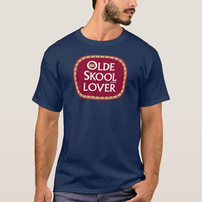 Olde Skool Liebhaber T-Shirt (Vorderseite)