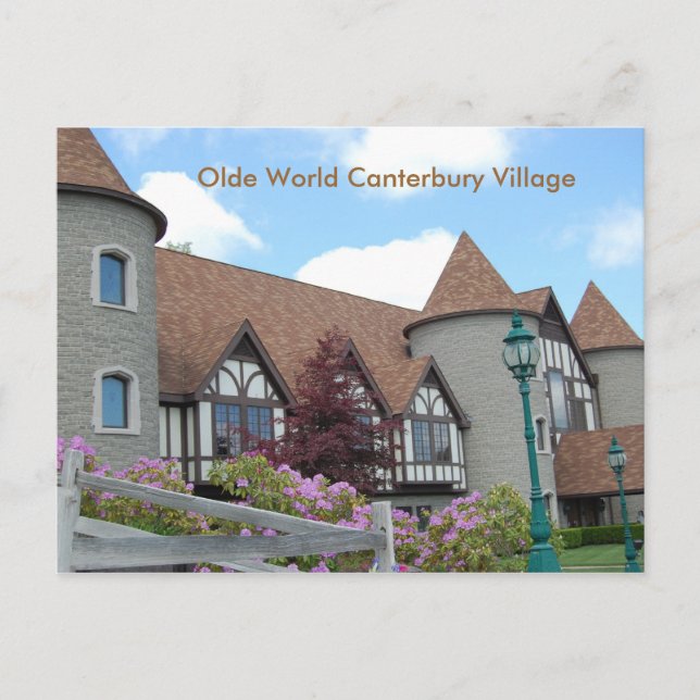 Olde World Canterbury Village Post Card 2 Postkarte (Vorderseite)