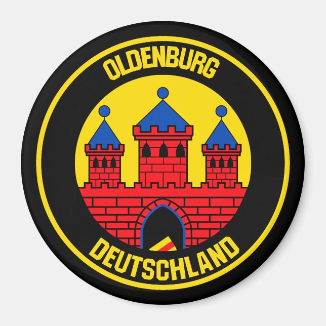 Oldenburger RundEmblem Magnet (Vorne)