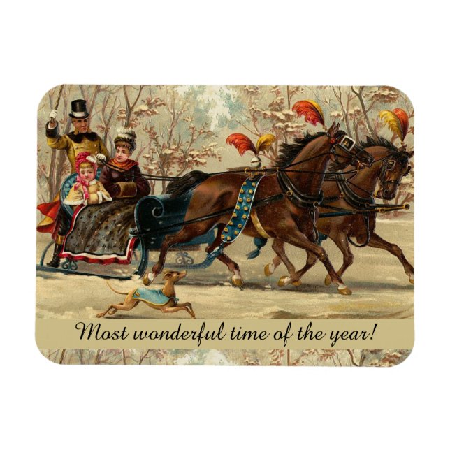 Older and Younger Sisters Ride - Mary Evans Magnet