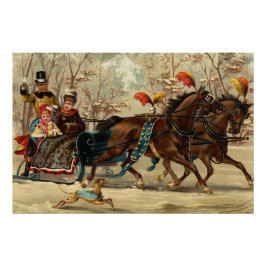 Older and Younger Sisters Ride - Mary Evans Poster