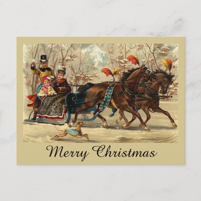 Older and Younger Sisters Ride - Mary Evans Postkarte (Vorderseite)