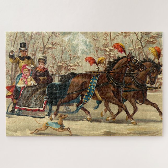 Older and Younger Sisters Ride - Mary Evans Puzzle (Horizontal)