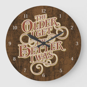 Older Better Große Wanduhr