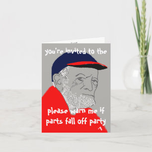 Older Man Celebration Card Einladung