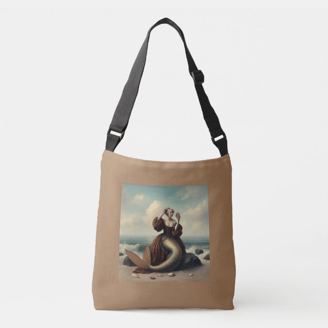 Older Mermaid Tragetaschen Mit Langen Trägern (Vorderseite)
