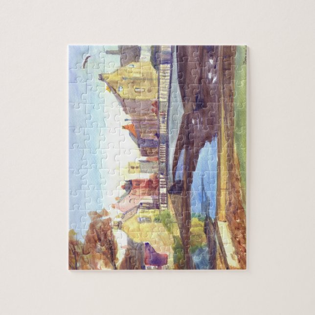 Oldgate Bridge, Morpeth Jigsaw Puzzle (Vertikal)