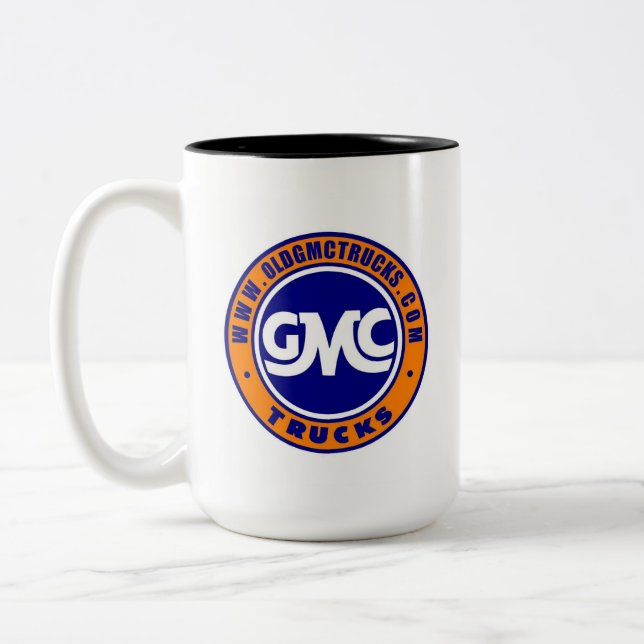 oldGMCtrucks.com-MitgliedsTasse Zweifarbige Tasse (Links)