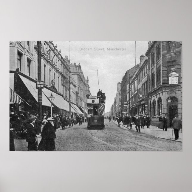 Oldham Street, Manchester, c.1910 Poster (Vorne)
