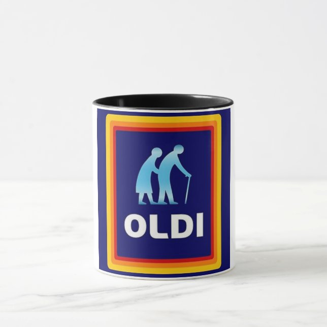 Oldi Geburtstagstasse Tasse (Zentrum)