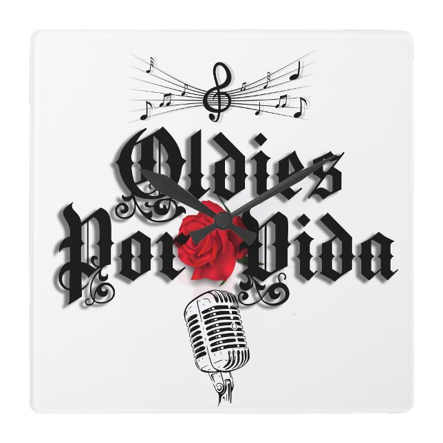 Oldies Por Vida Wall Clock Uhr (Oldies Por Vida Wall Clock)