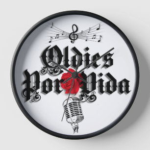 Oldies Por Vida Wanduhr