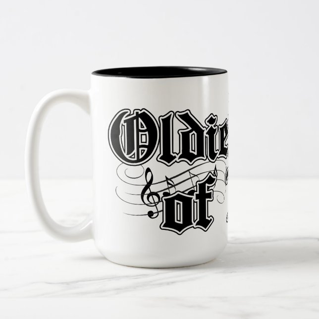 Oldies-Typ Zweifarbige Tasse (Links)