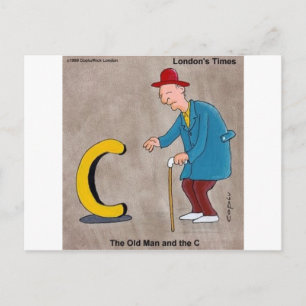 Oldman & The C: Lustige Geschenke von Rick London Postkarte
