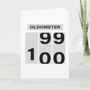 OLDOMETER 100. Geburtstag 99 bis 100 Karte