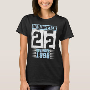 Oldometer 22 Jahre alter Glückwunsch Geburtstag Ge T-Shirt