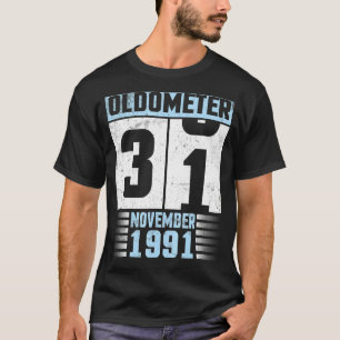 Oldometer 31 Jahre alter Happy Geburtstag Geboren T-Shirt