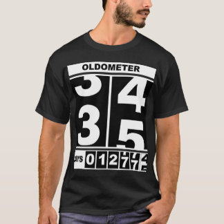 Oldometer 35. Geburtstag Lustiger Meilenstein Kilo T-Shirt
