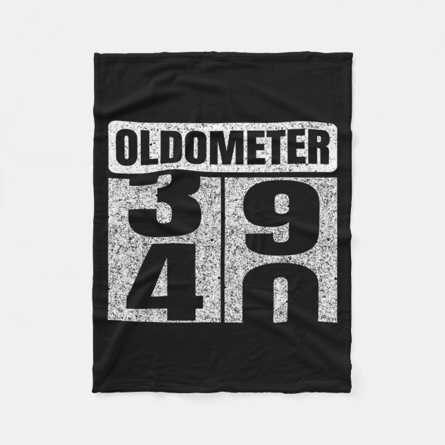 Oldometer &#; -40 40th Birthday 40 Year Old Funny  Fleecedecke (Vorderseite)