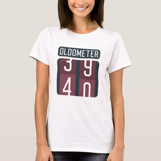 Oldometer 40 T-Shirt (Vorderseite)