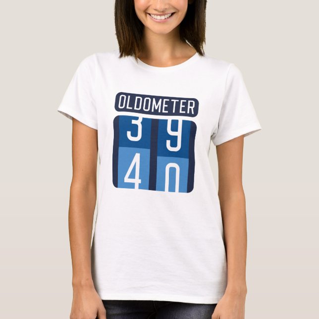 Oldometer 40 T-Shirt (Vorderseite)