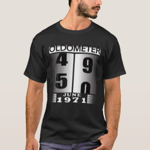 Oldometer 49 50, Geboren im JUNI 1970, Funny 50th  T-Shirt
