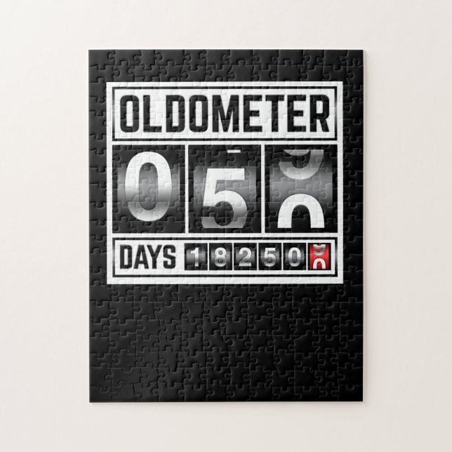 OLDOMETER 50 Jahre alt 1971 50. Geburtstag Puzzle (Vertikal)