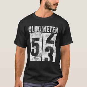 Oldometer 52-53 Jahre alter Mann Frau Bday Graphic T-Shirt