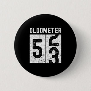 Oldometer 53. Geburtstag Lustig Retro 53 Jahre alt Button