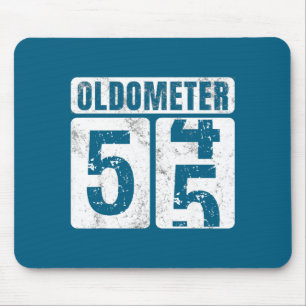 Oldometer 55 Vintage Lustig 55. Geburtstag Kunstwe Mousepad