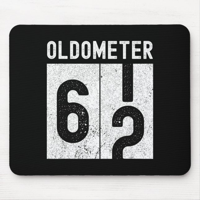 Oldometer 62. Geburtstag lustig retro wird 62 Mousepad (Vorne)