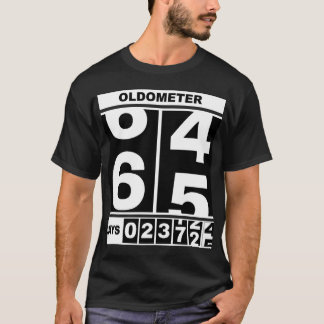 Oldometer 65. Geburtstag Lustiger Meilenstein Kilo T-Shirt