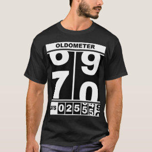 Oldometer 70. Geburtstag Lustiger Meilenstein Kilo T-Shirt