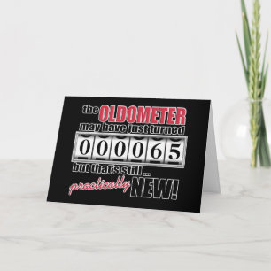 Oldometer Birthday Card Karte