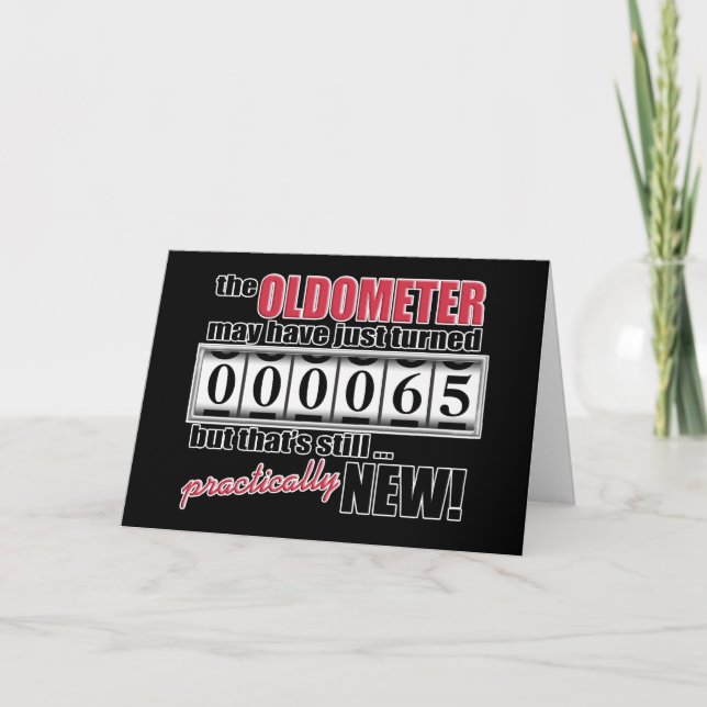 Oldometer Birthday Card Karte (Vorderseite)