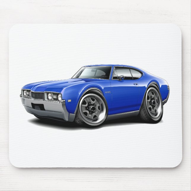 Olds 442 Blau-Auto 1968 Mousepad (Vorne)