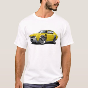 Olds 442 Gelb-Schwarzes Auto 1968 T-Shirt