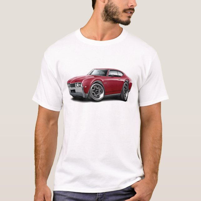 Olds 442 kastanienbraunes Auto 1968 T-Shirt (Vorderseite)