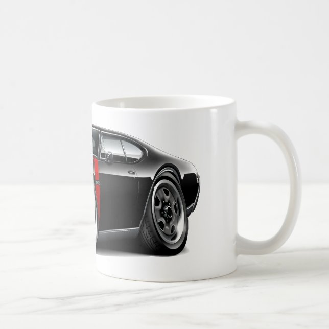 Olds 442 Schwarz-Rotes Auto 1968 Tasse (Rechts)