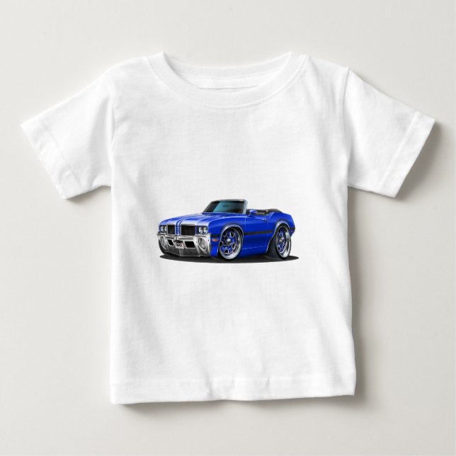 Olds Macheten-Blau-Auto Baby T-shirt (Vorderseite)